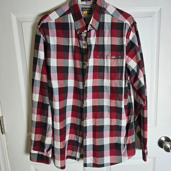Eddie Bauer‎ Classic Fit Flannel-Plaid-Men's L - Picture 1 of 7